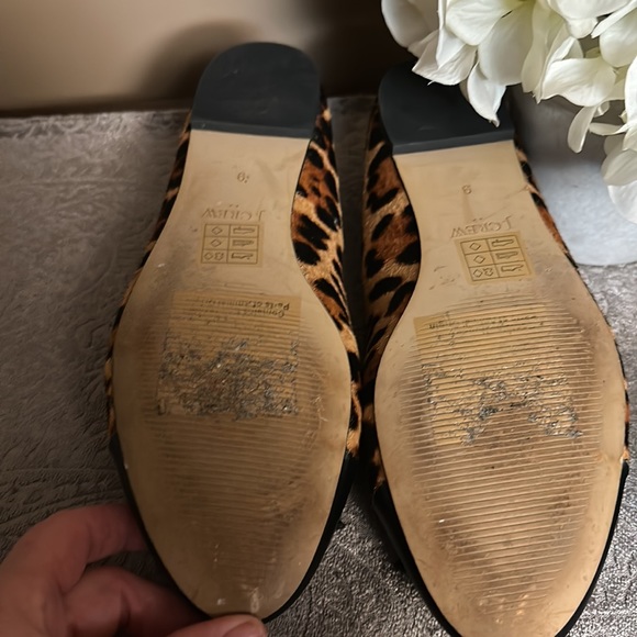 J crew flats leopard and black size 9 - Picture 2 of 4